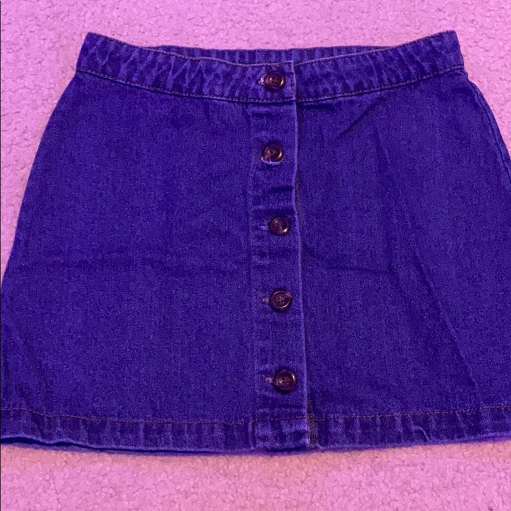 girls jean skirt